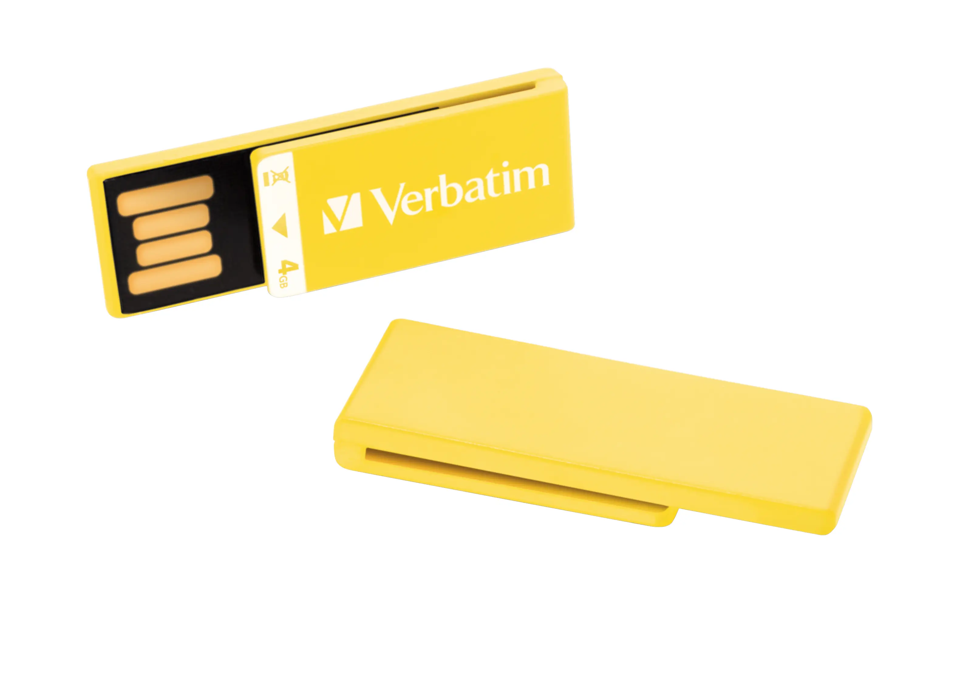 Verbatim Clip-it USB Drive 4GB Yellow Multipack 43927