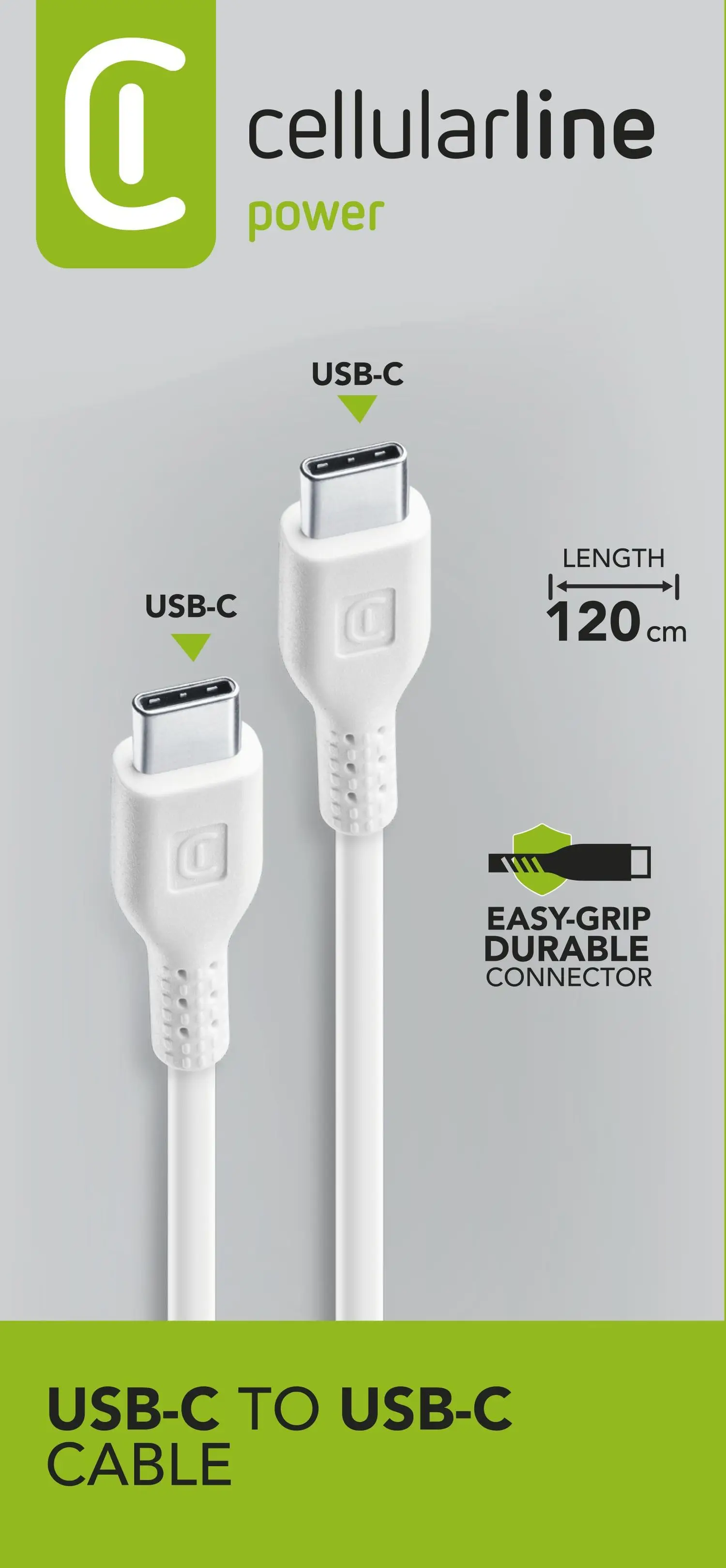 Cellularline 8018080270420 60 W USBDATACUSBC-CW