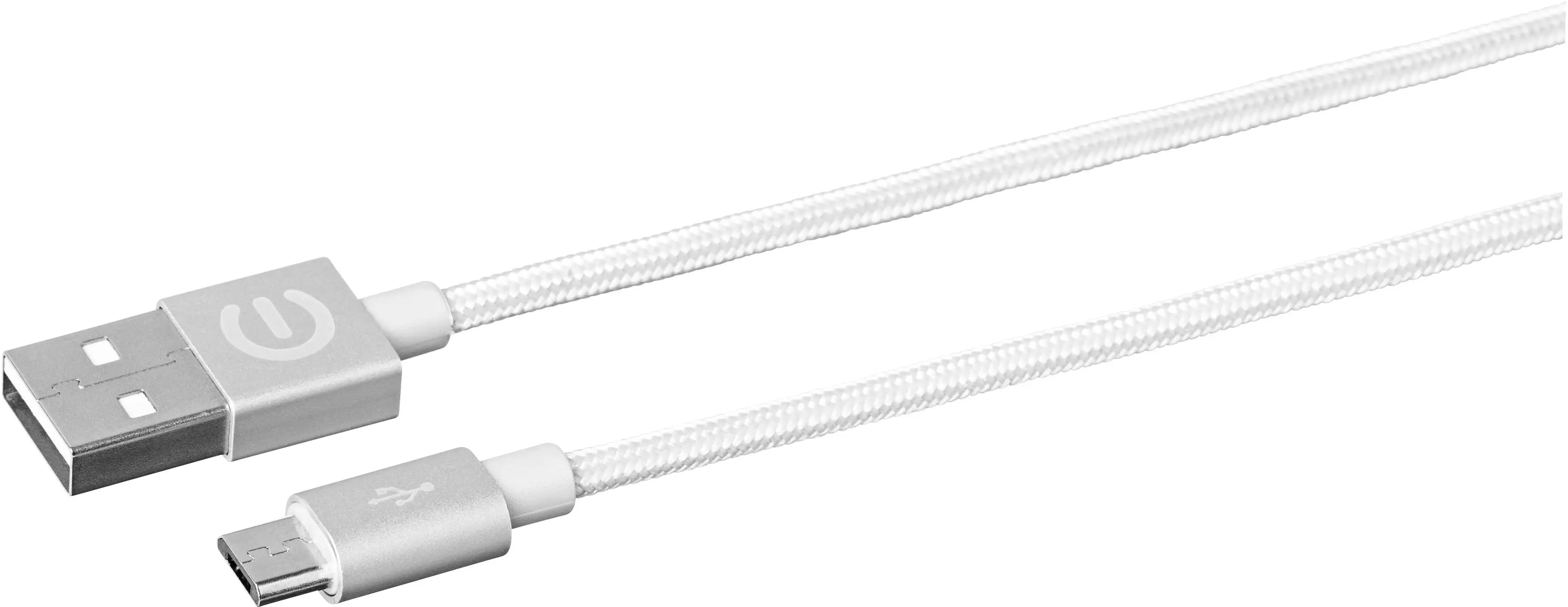 eSTUFF 1m microUSB- USB A m/m ES80112-SILVER