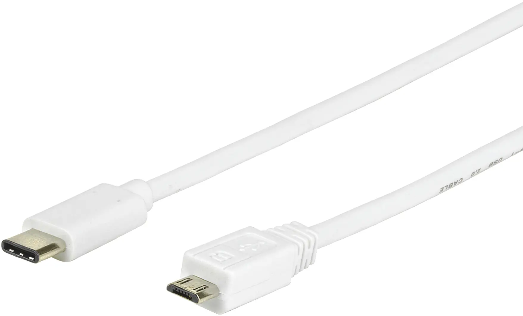 eSTUFF USB 3.1 type C/Micro USB, 1 m ES84060-1M-WHITE