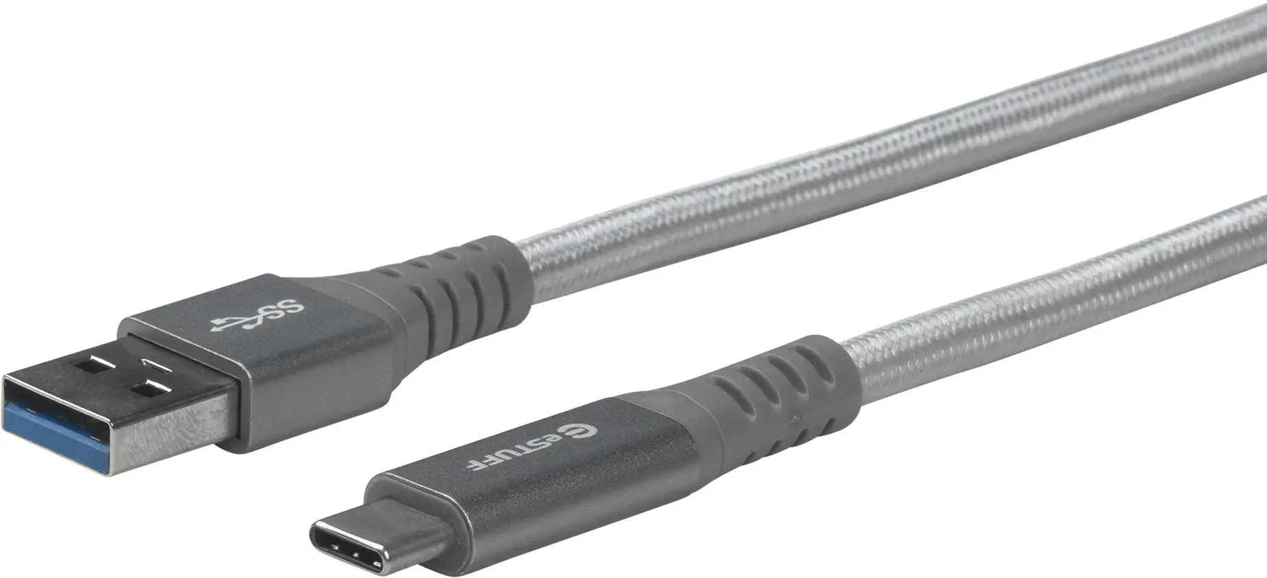 eSTUFF USB-C - A Cable 2m Grey ES605251
