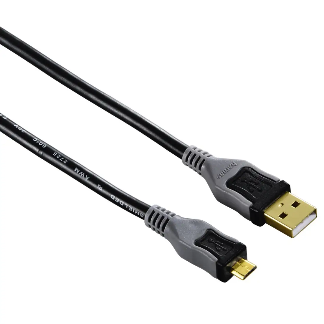 Hama 0.5m, Micro-USB2.0-B/USB2.0-A 00020176
