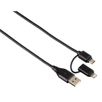 Hama 1.2m, Lightning+Micro USB-B/USB-A 00105575