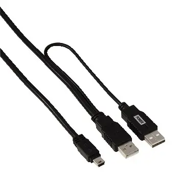 Hama Mini USB Y-Cable, 1m 00039748