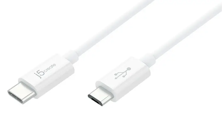 j5create 1.8m USB2.0 C - MicroUSB2.0 B JUCX09