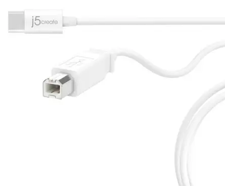 j5create 1.8m USB2.0 C - USB2.0 B JUCX11