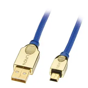 Lindy USB 2.0 A/Mini-B, Premium Gold, 5.0m 37684