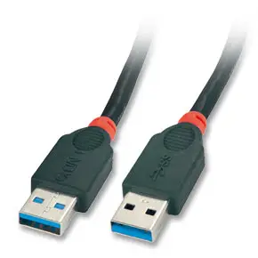 Lindy USB 3.0 Kabel Typ A/A schwarz, 2m USB 3.0 Superspeed-K 31982