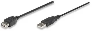 Manhattan 0.3m USB 2.0 A M/F 304801