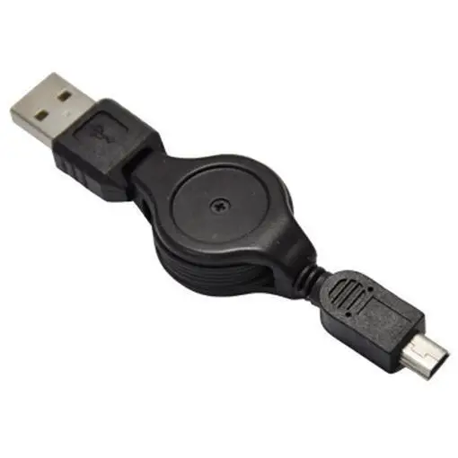Nilox Cavo USB2.0 Riavolgibile A/Mini B 07NXU2RIMB201