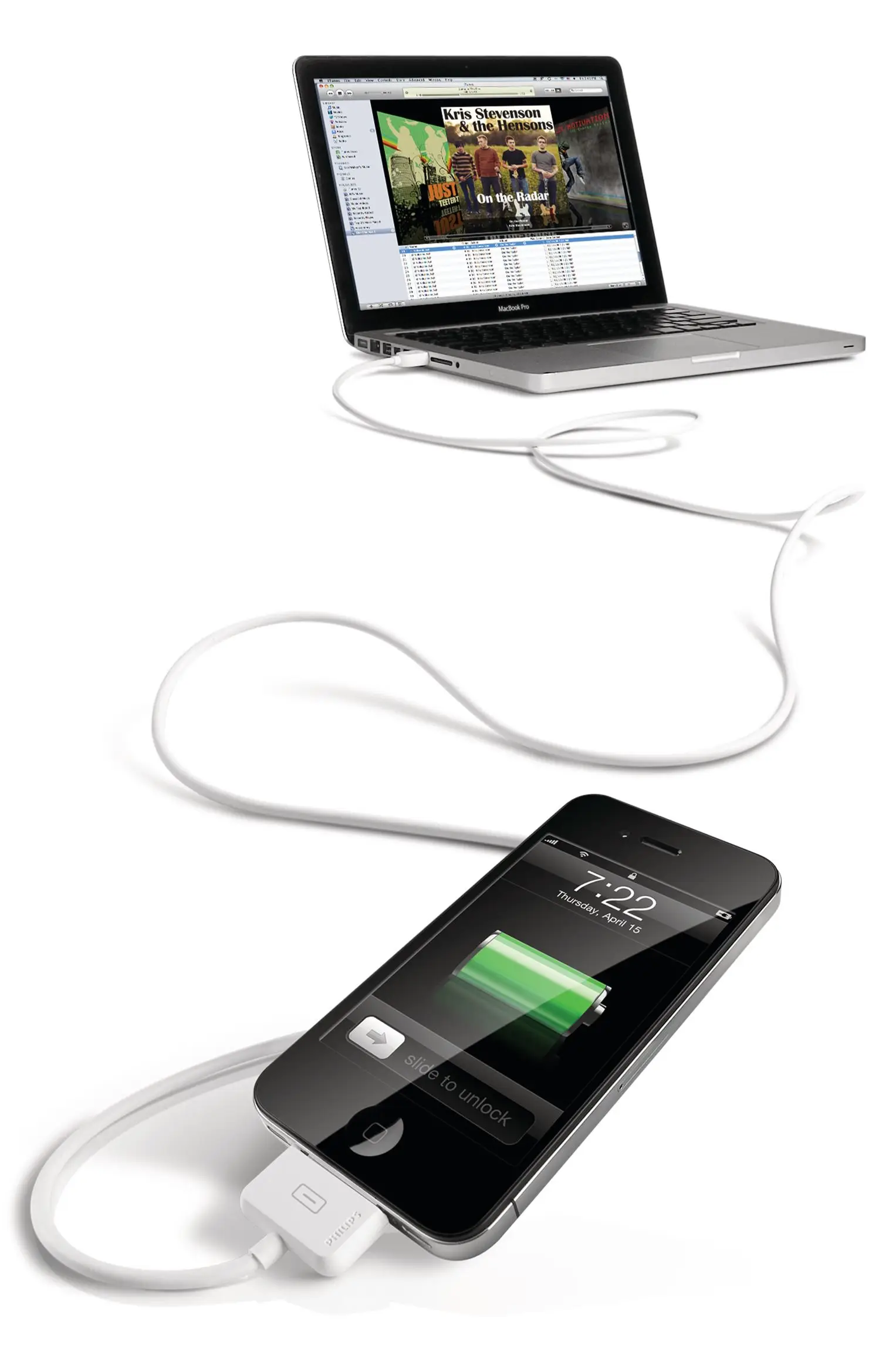 Philips 2 m senkronizasyon ve şarj kablosu DLC2417/17