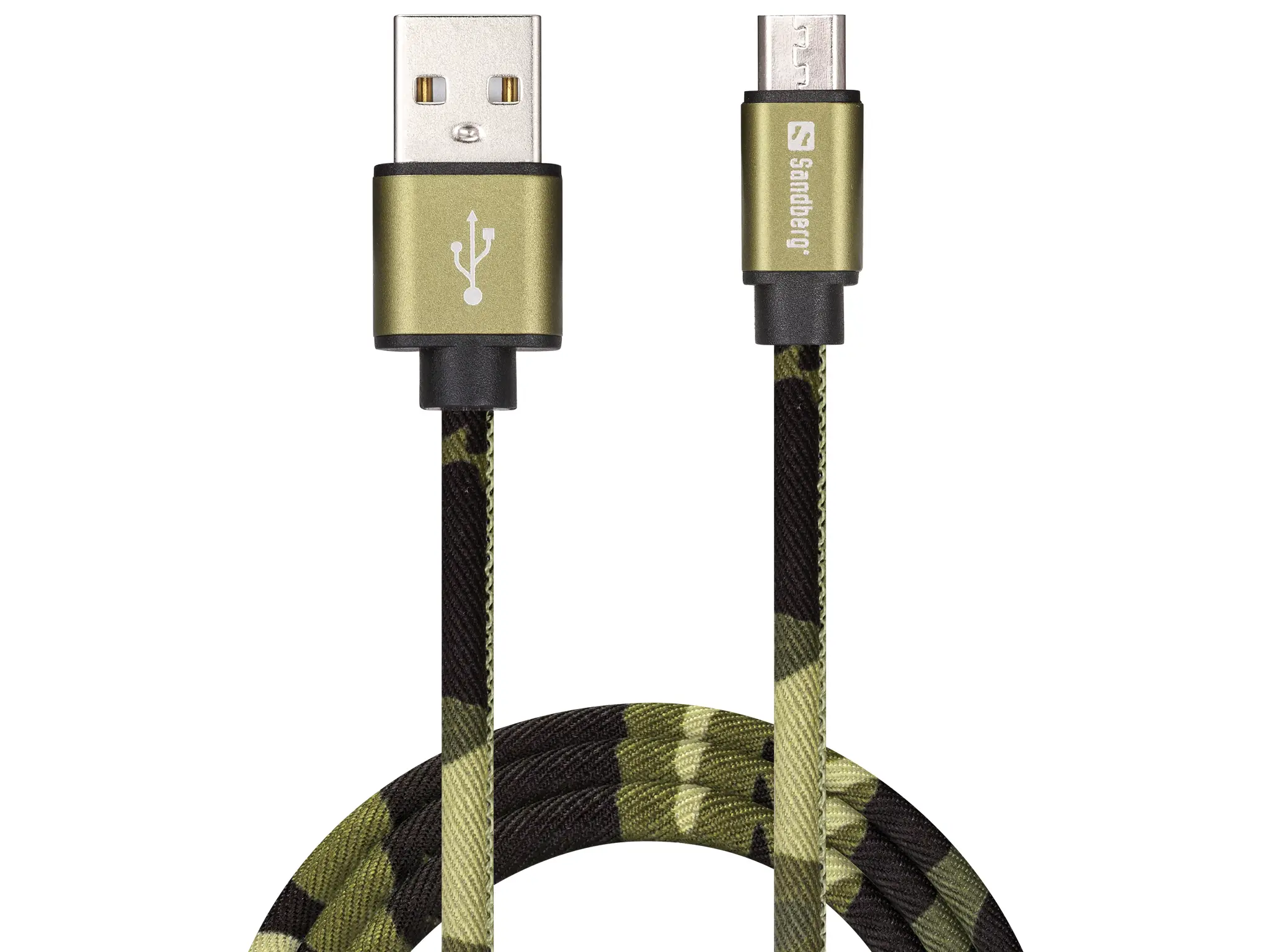 Sandberg MicroUSB Green Camouflage 1m 441-15