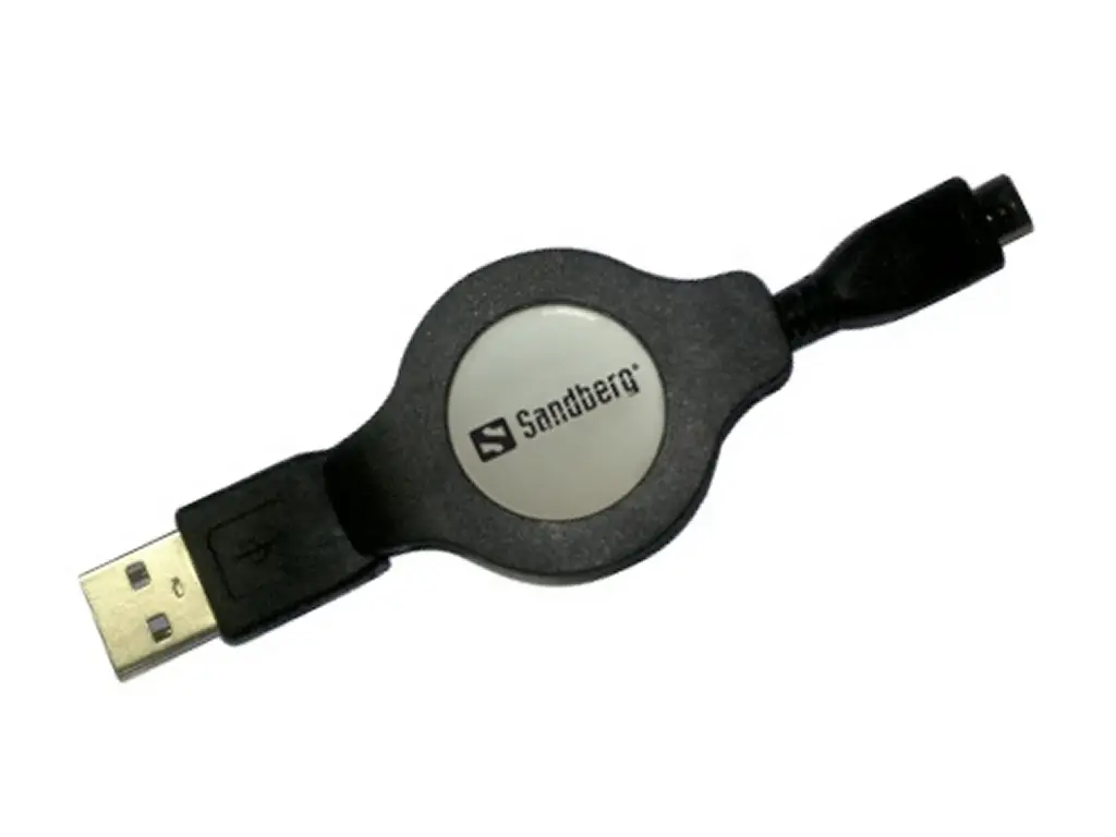Sandberg Retractable USB 2.0-Micro 1.2m 508-58