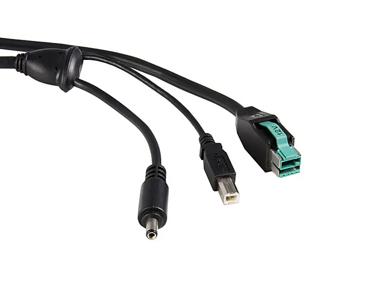 StarTech.com 12 ft 12V -> M Barrel+USB Powered USB Cable PUSBMYB12V12