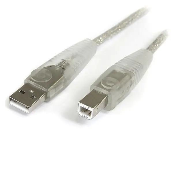 StarTech.com 6 ft. Transparent USB 2.0 Cable A-B M/M USB2HAB6T