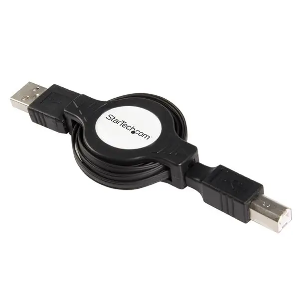 StarTech.com Retractable USB 2.0 A > B Cable - M/M USBRETAB4