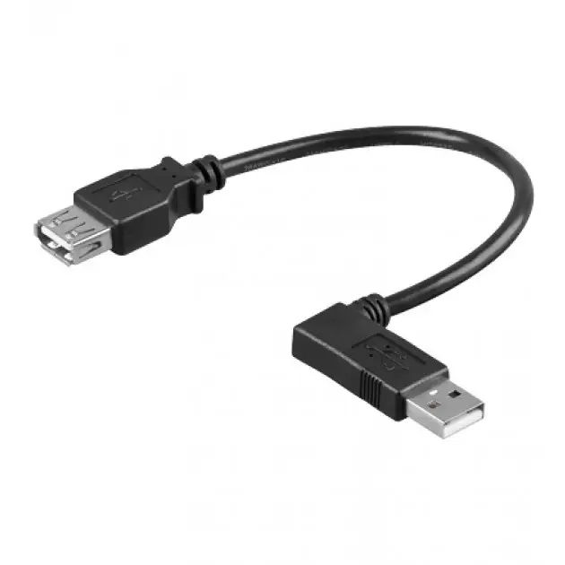 Techly 0.15m USB 2.0 A M/F ICOC U2-AA-ANL