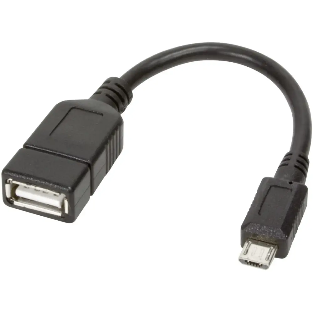 Techly 0.2m USB 2.0 Micro B - USB 2.0 A M/F ICOC UOTG-194