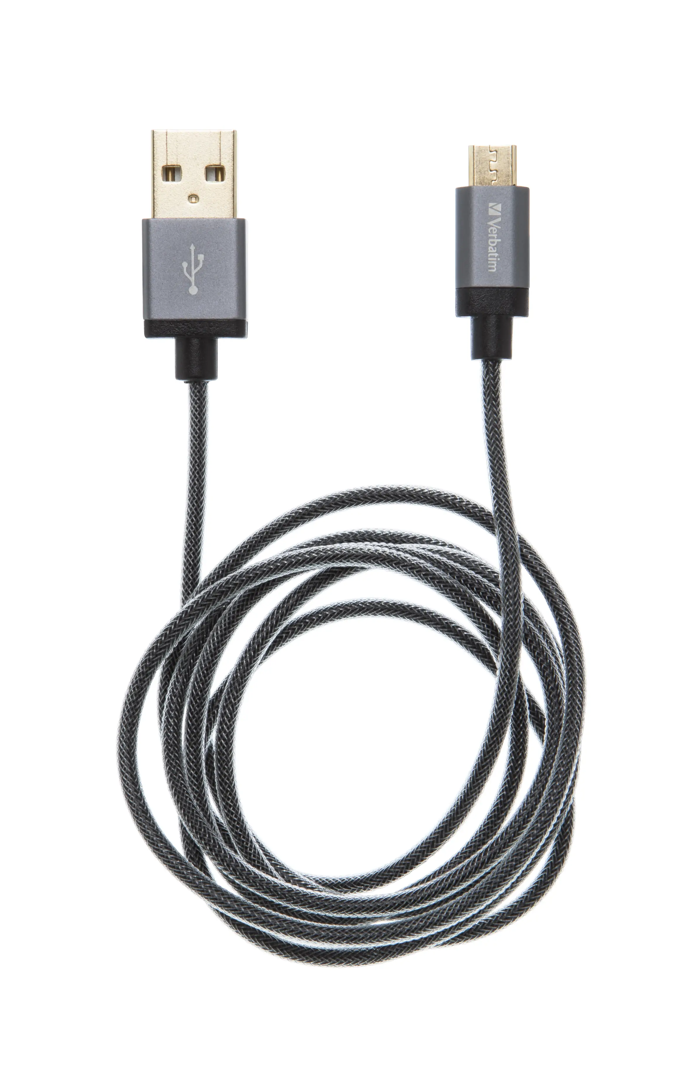 Verbatim MicroUSB Senkronizasyon ve Şarj Kablosu - Uzay Grisi - 120 cm 48856