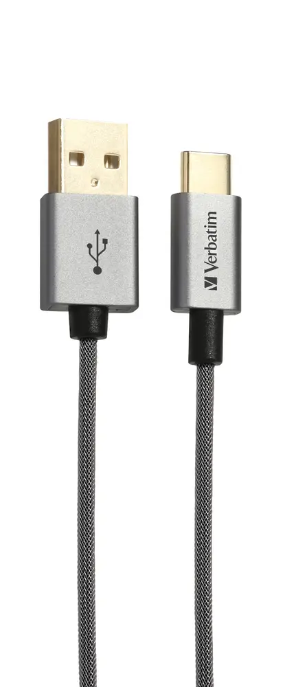 Verbatim USB-C’den USB-A’ya Senkronizasyon & Şarj Kablosu 120cm - Uzay Grisi 65058