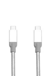 Verbatim USB-C'den USB-C'ye Paslanmaz Çelik Senkronizasyon ve Şarj Kablosu USB 3.1 GEN 2 30 cm 48867