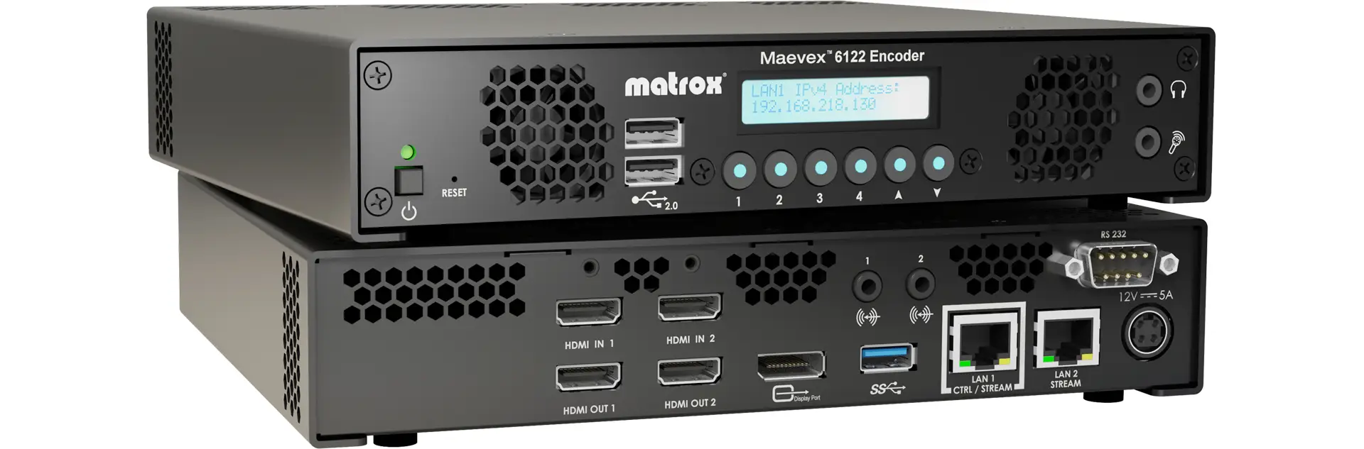 Matrox Maevex 6122 Dual 4K Enterprise Encoder / MVX-E6122-2