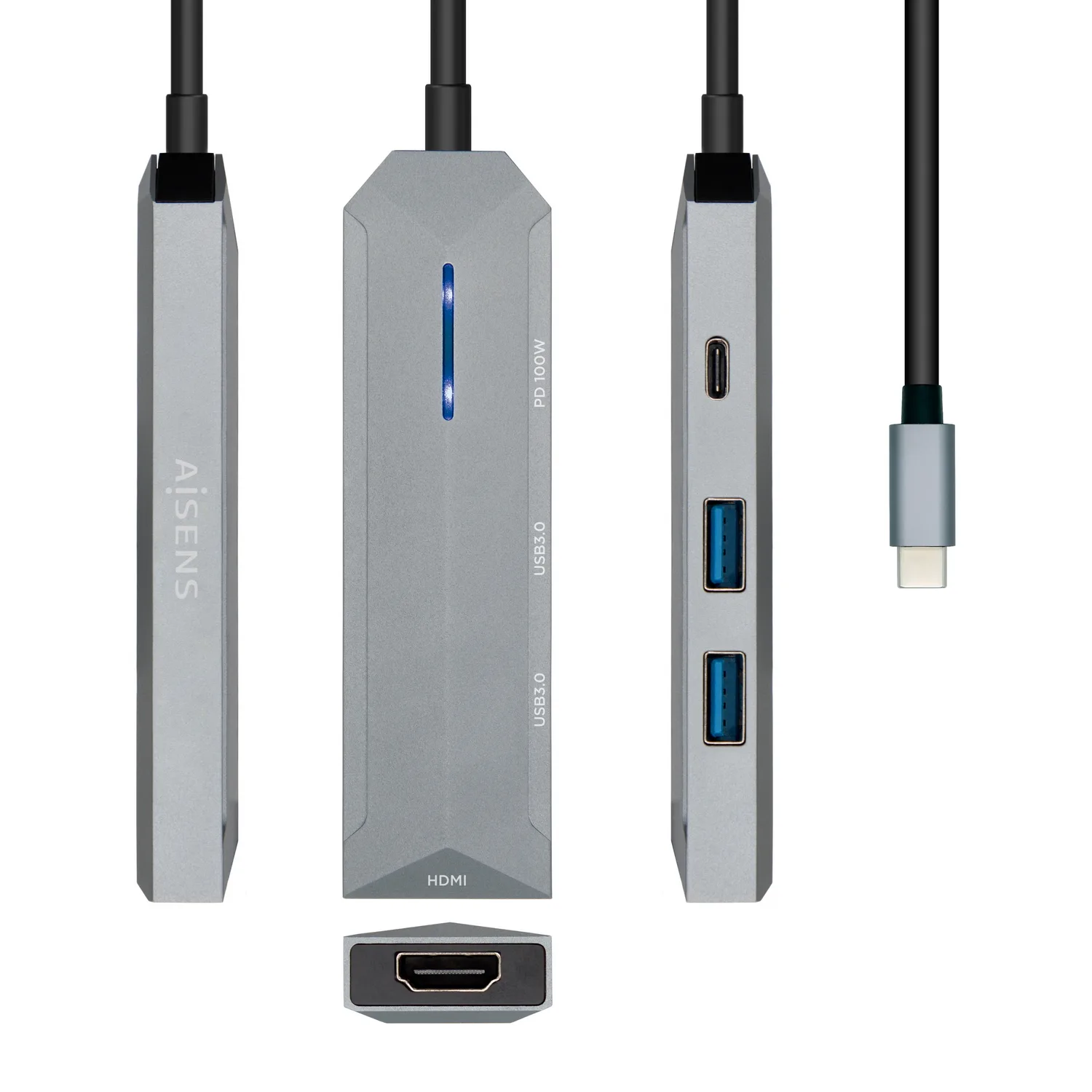 AISENS ASUC-4P002-GR