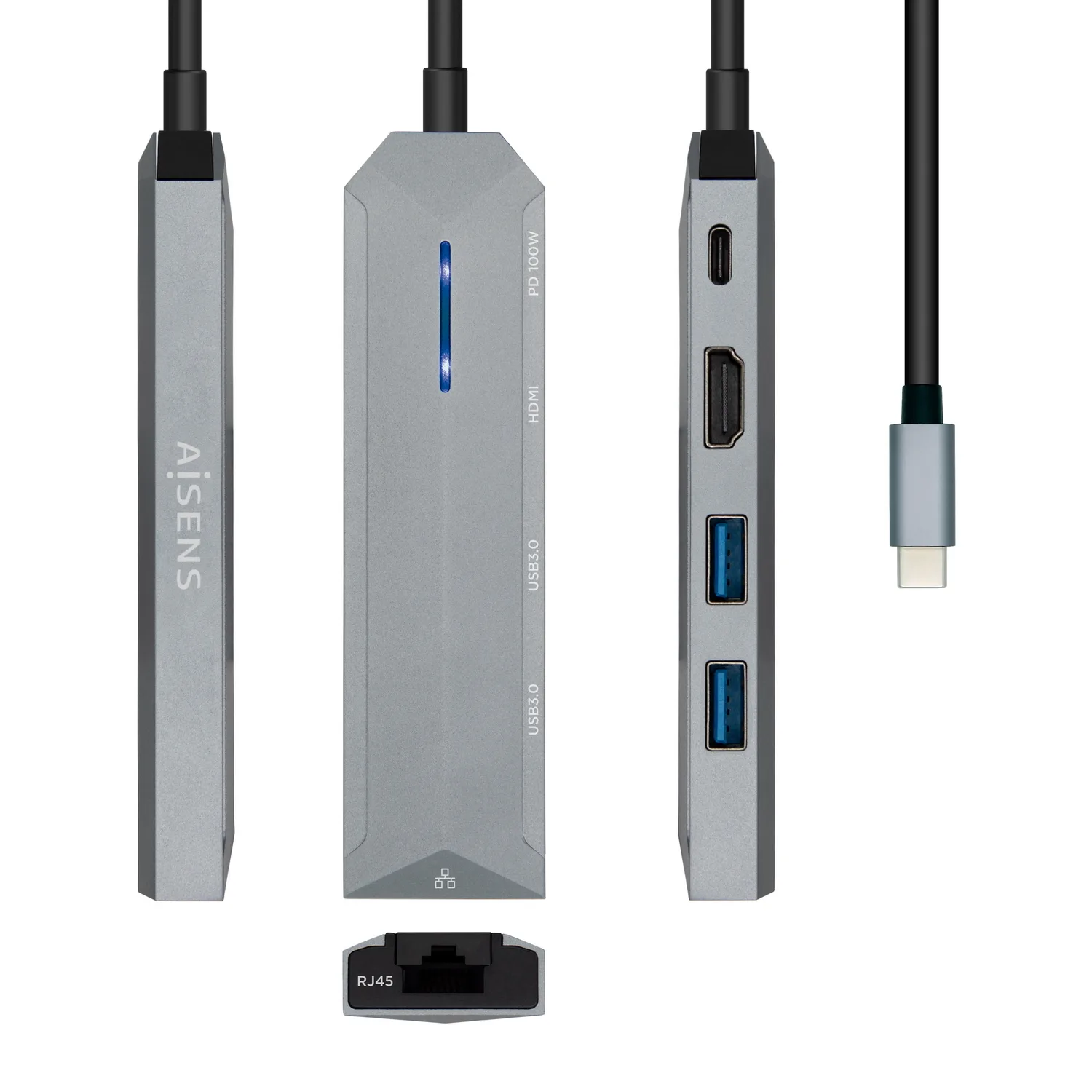 AISENS ASUC-5P003-GR