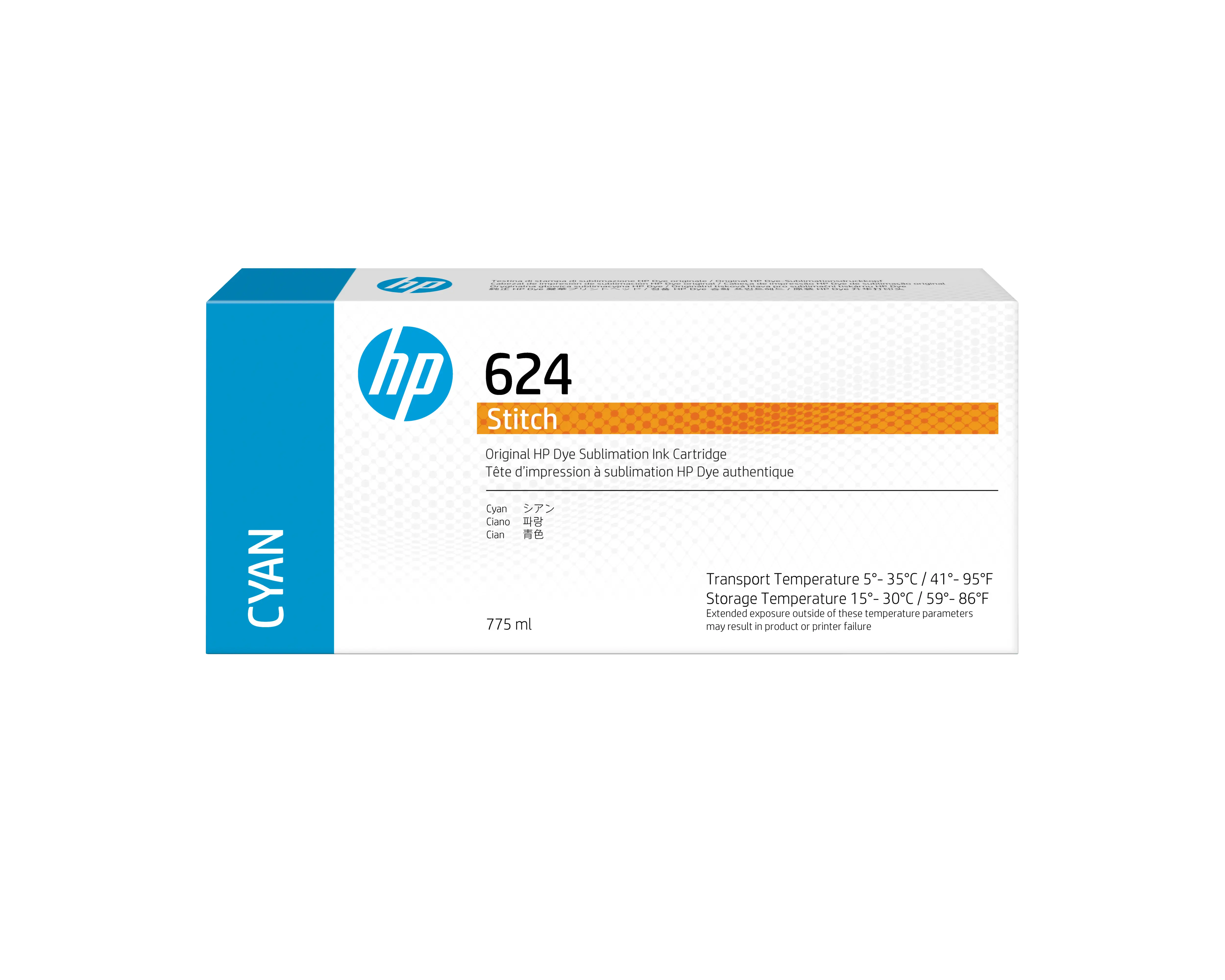 HP 624 775 ml Camgöbeği Stitch Boya Uçunmalı Baskı Kartuşu 2LL54A