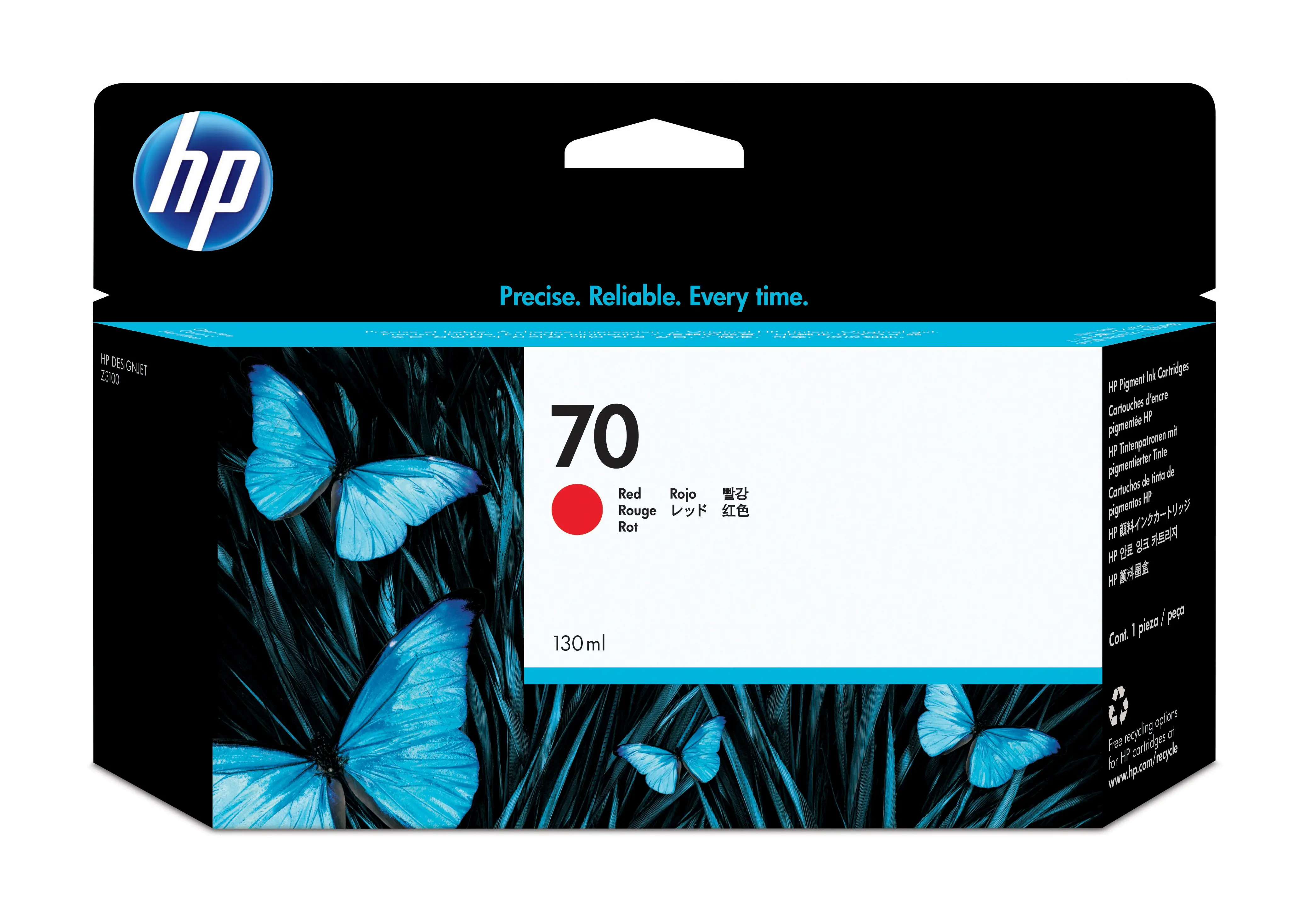 HP 70 130 ml Kırmızı DesignJet Mürekkep Kartuşu C9456A