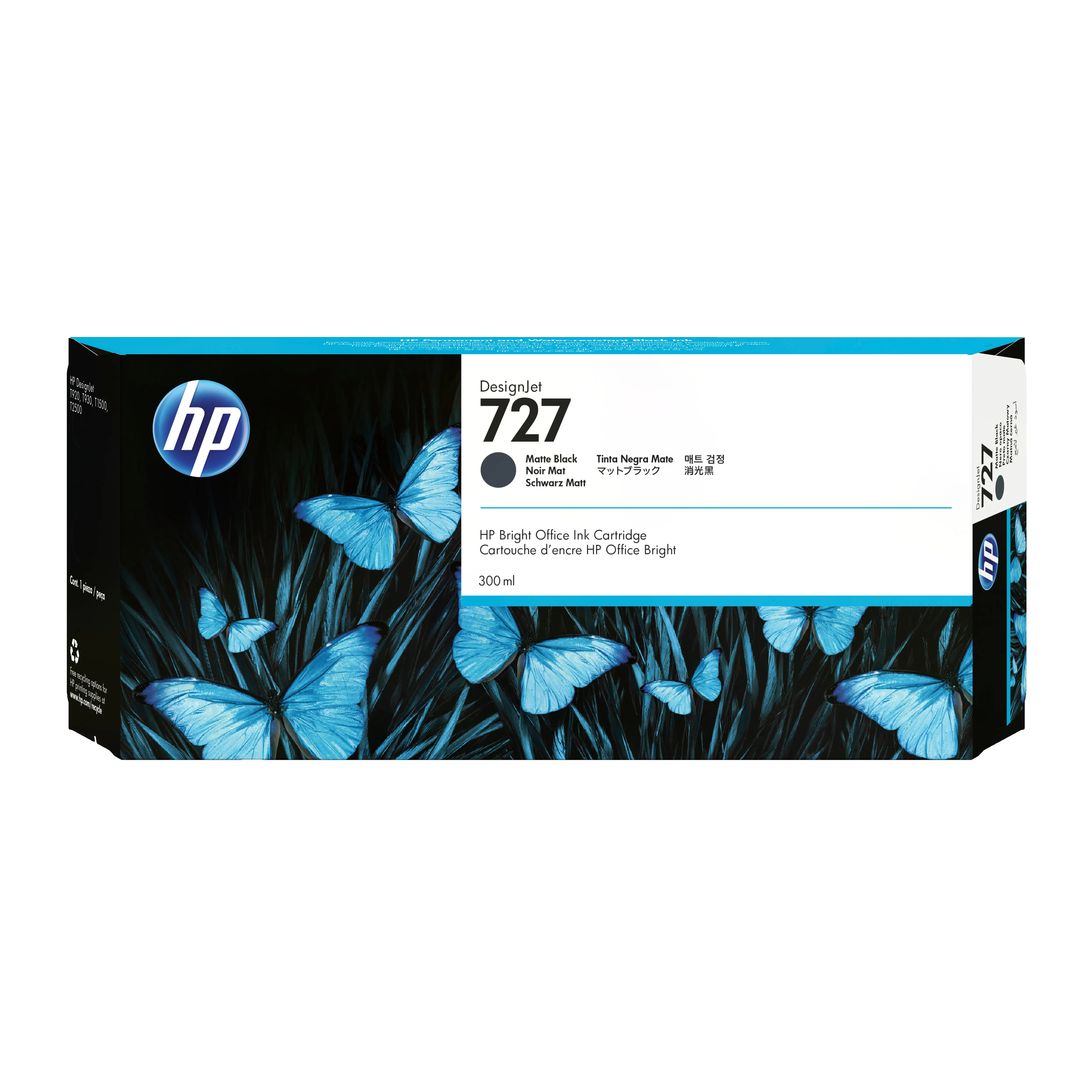 HP 727 300 ml Mat Siyah DesignJet Mürekkep Kartuşu C1Q12A