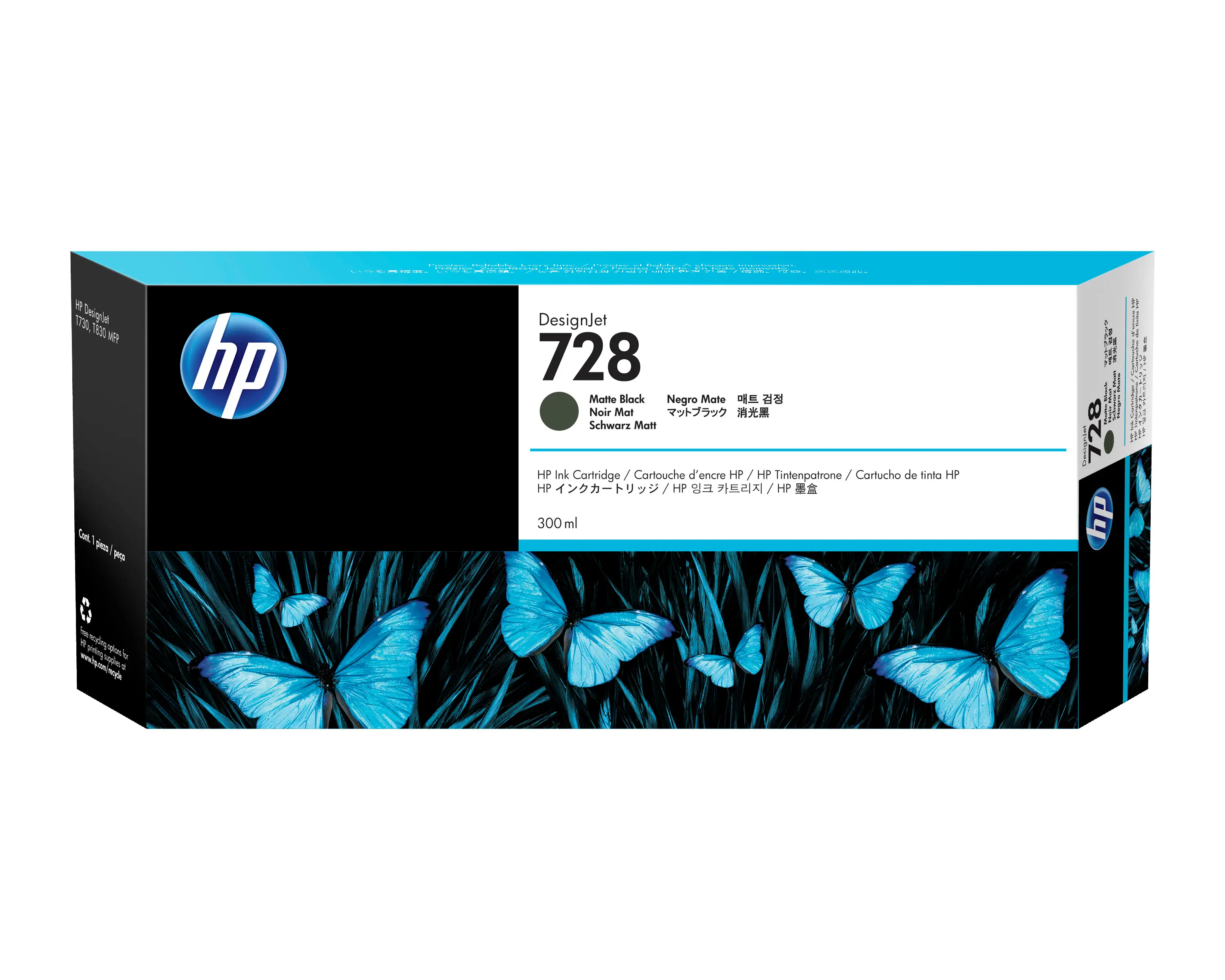 HP 728 300 ml Mat Siyah DesignJet Mürekkep Kartuşu F9J68A