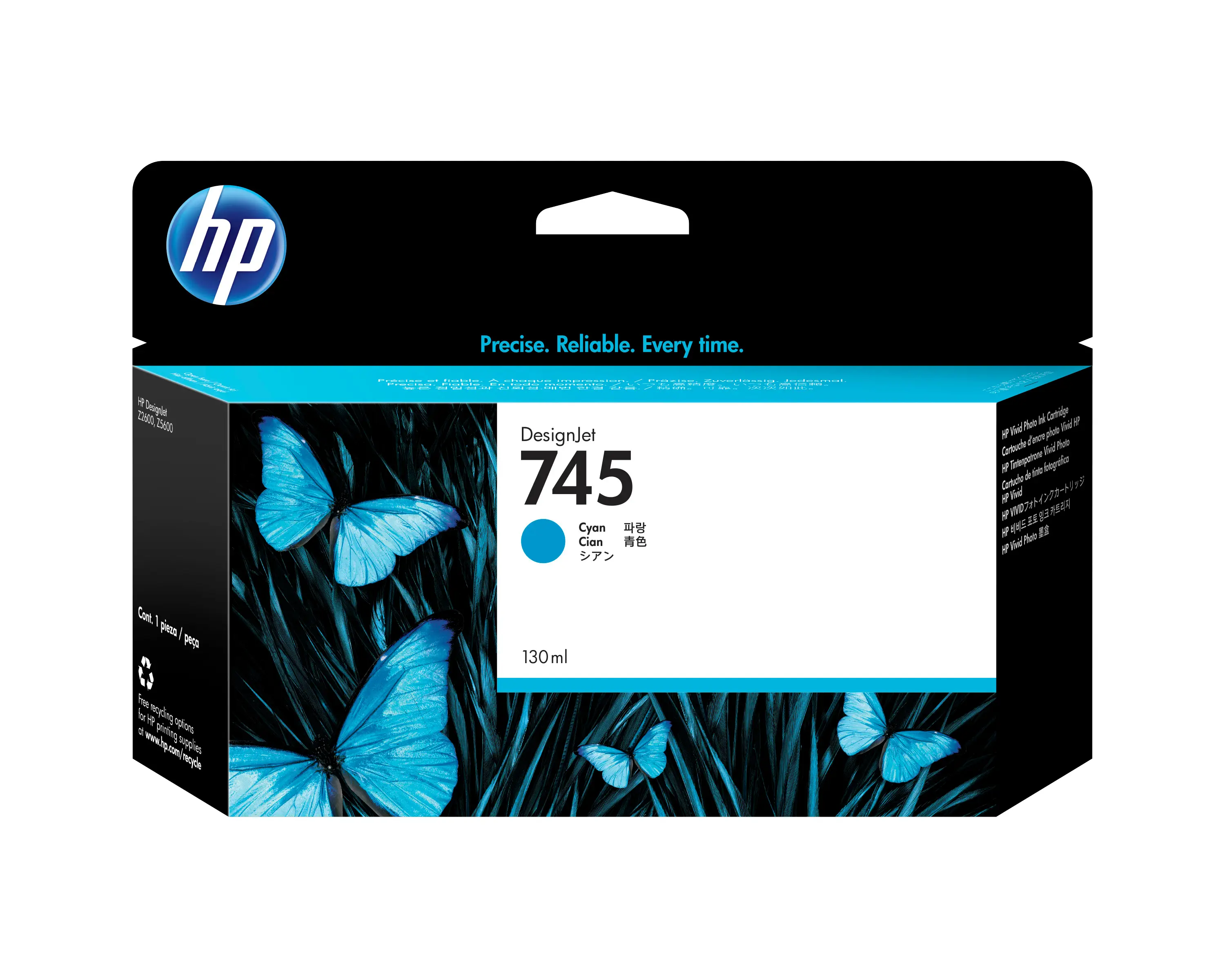 HP 745 130 ml DesignJet Camgöbeği Mürekkep Kartuşu F9J97A