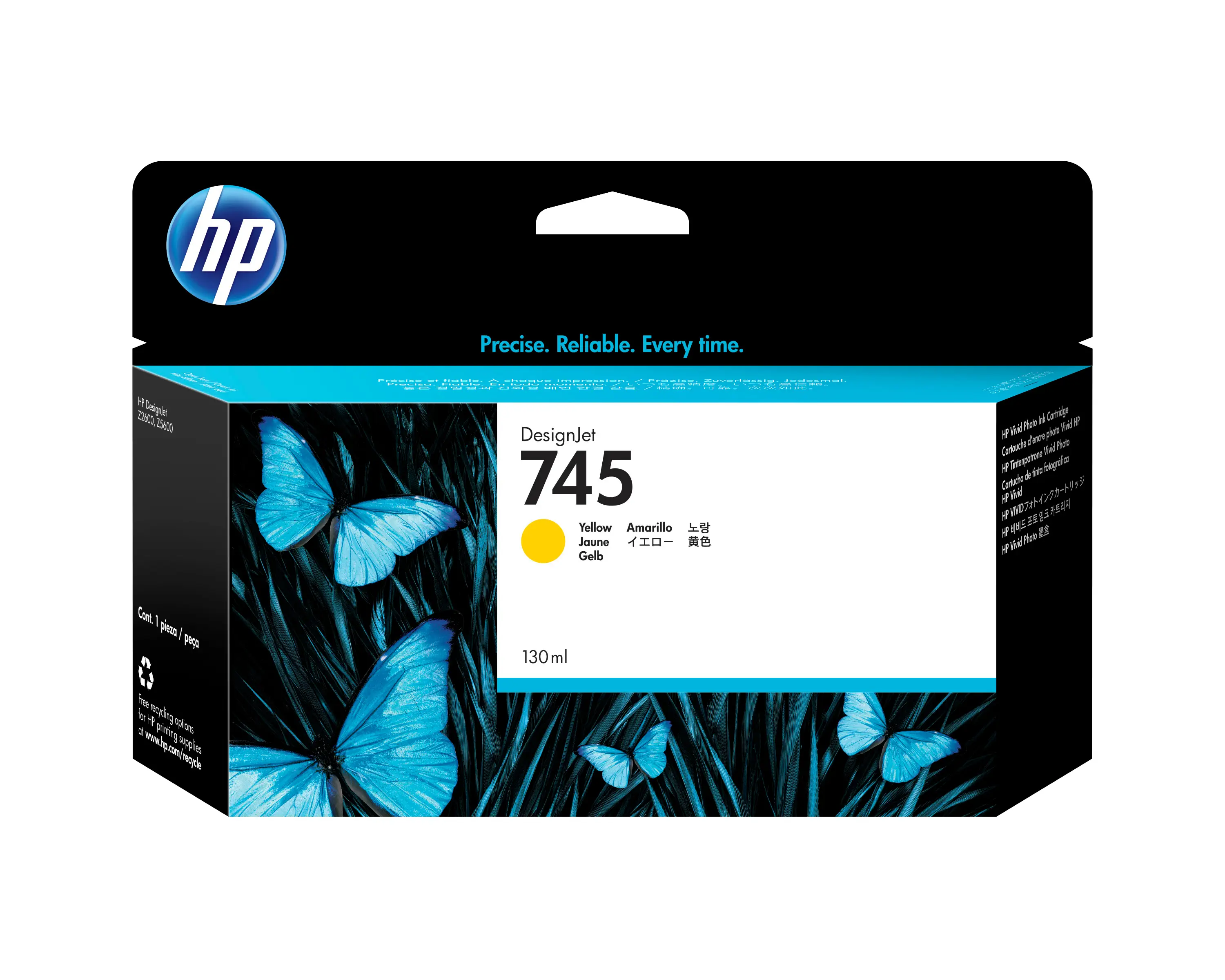 HP 745 130 ml DesignJet Sarı Mürekkep Kartuşu F9J96A