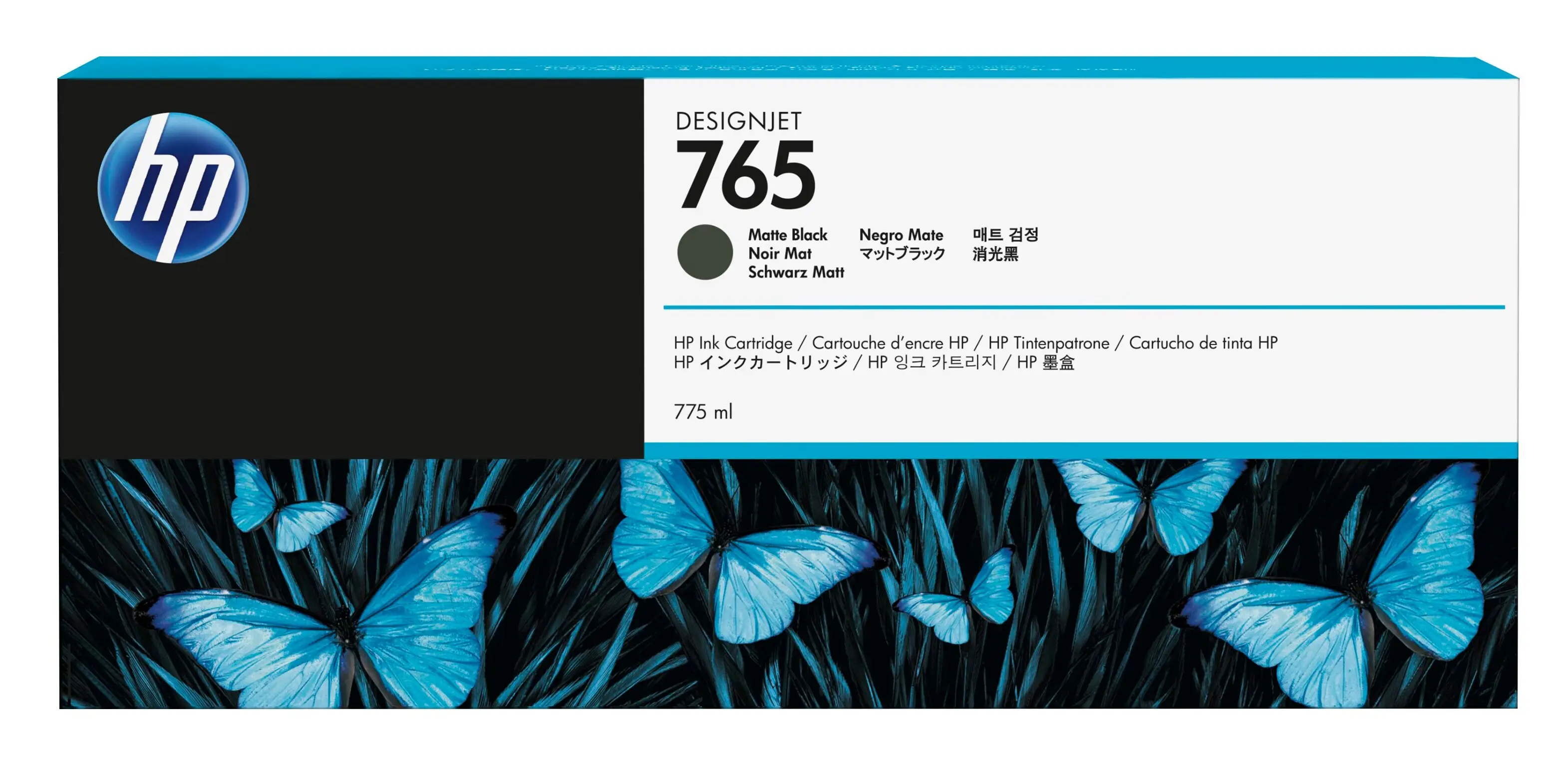 HP 765 775 ml Mat Siyah Designjet Mürekkep Kartuşu F9J55A