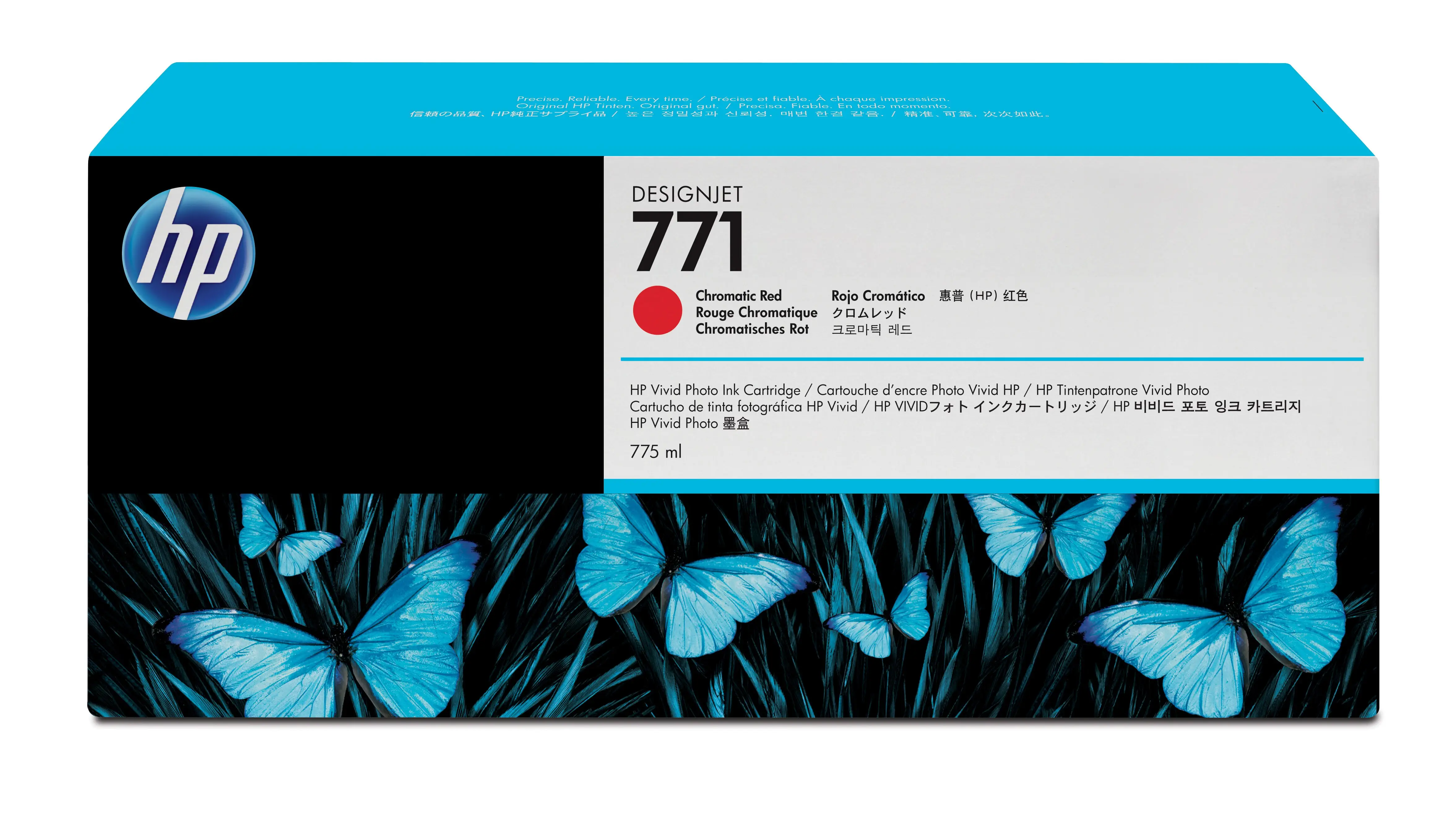 HP 771 775-ml Chromatic Red DesignJet Ink Cartridge CE038A
