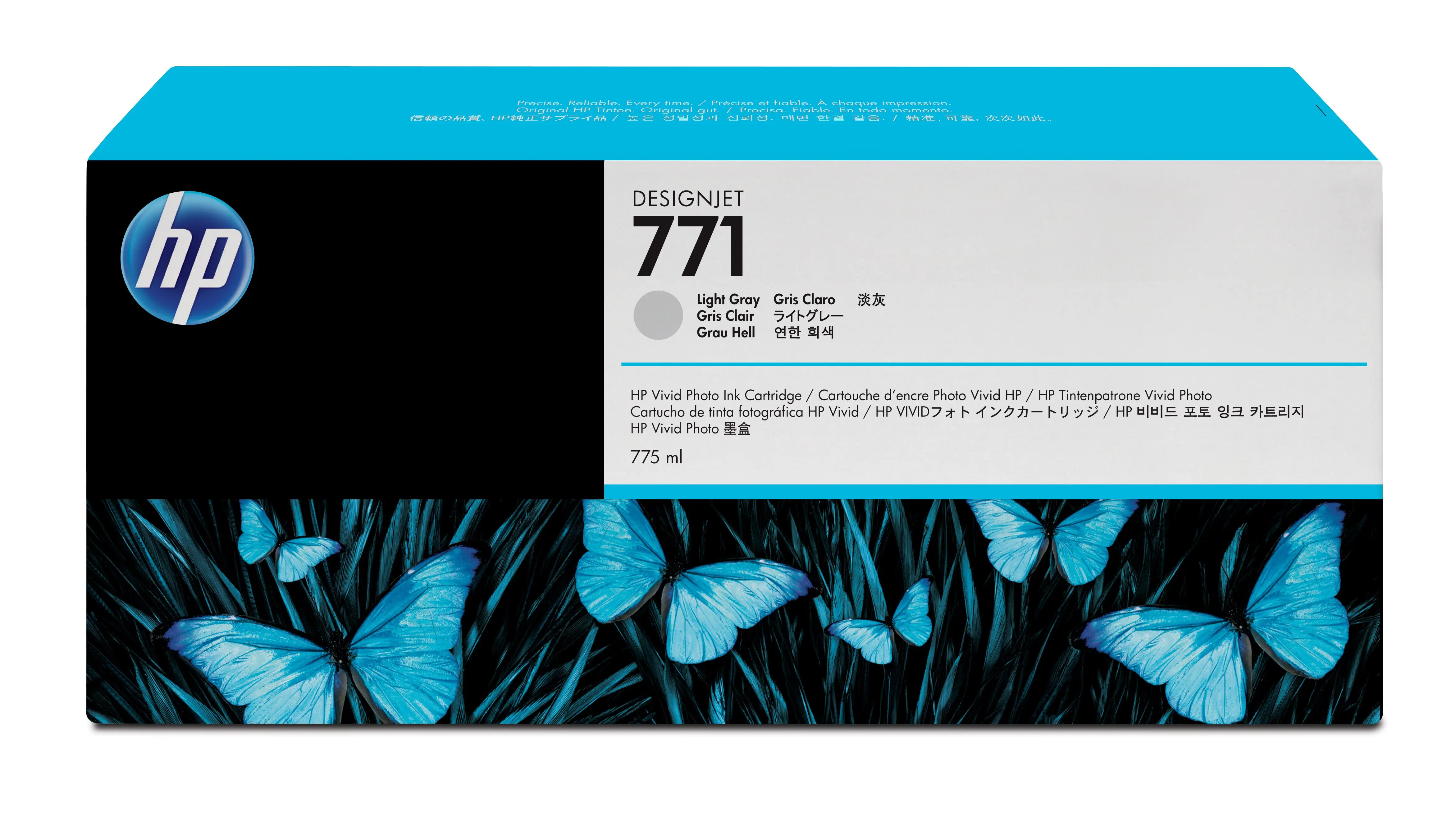 HP 771 775-ml Light Gray DesignJet Ink Cartridge CE044A