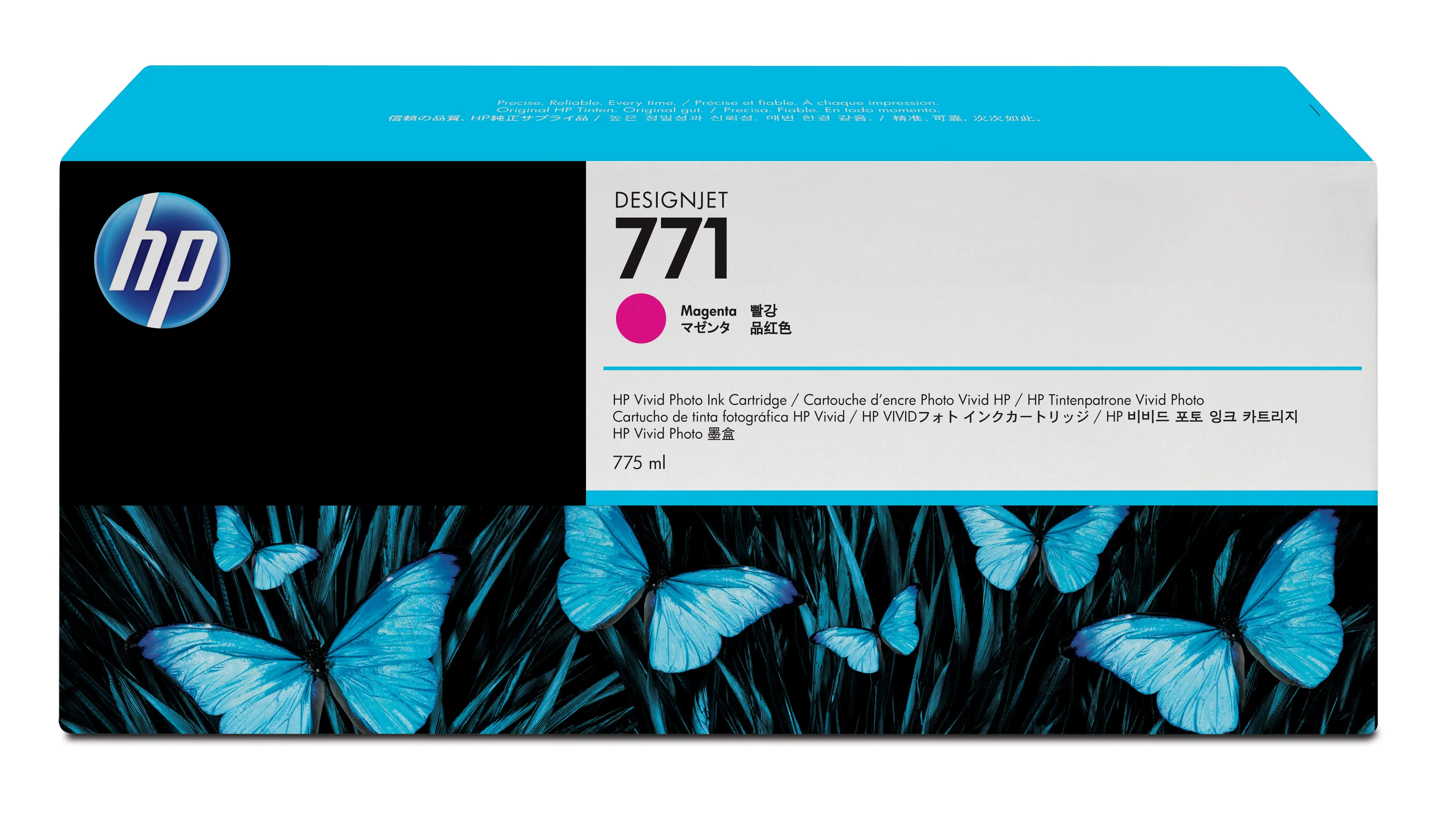 HP 771 775-ml Magenta DesignJet Ink Cartridge CE039A