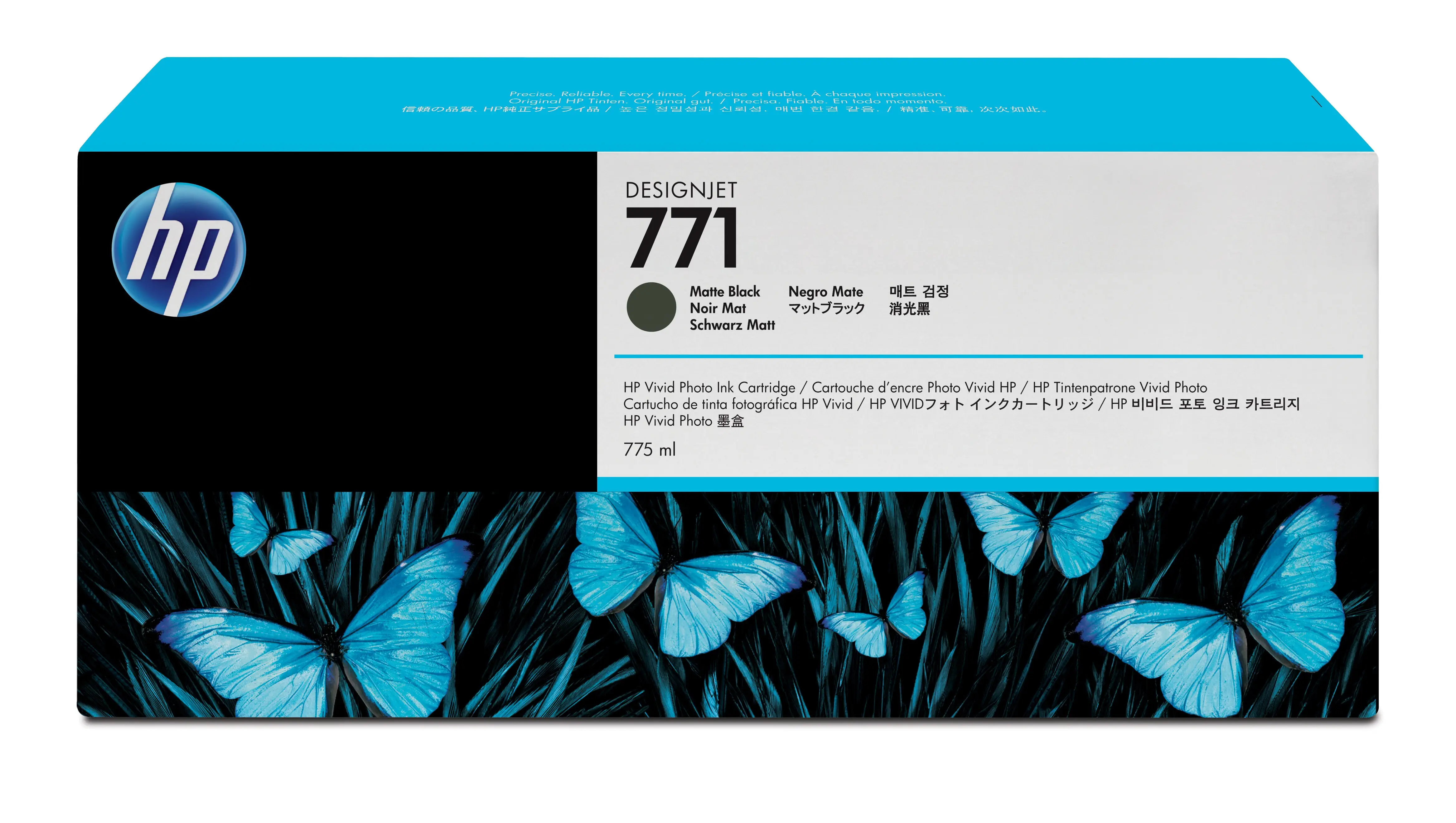 HP 771 775-ml Matte Black DesignJet Ink Cartridge CE037A
