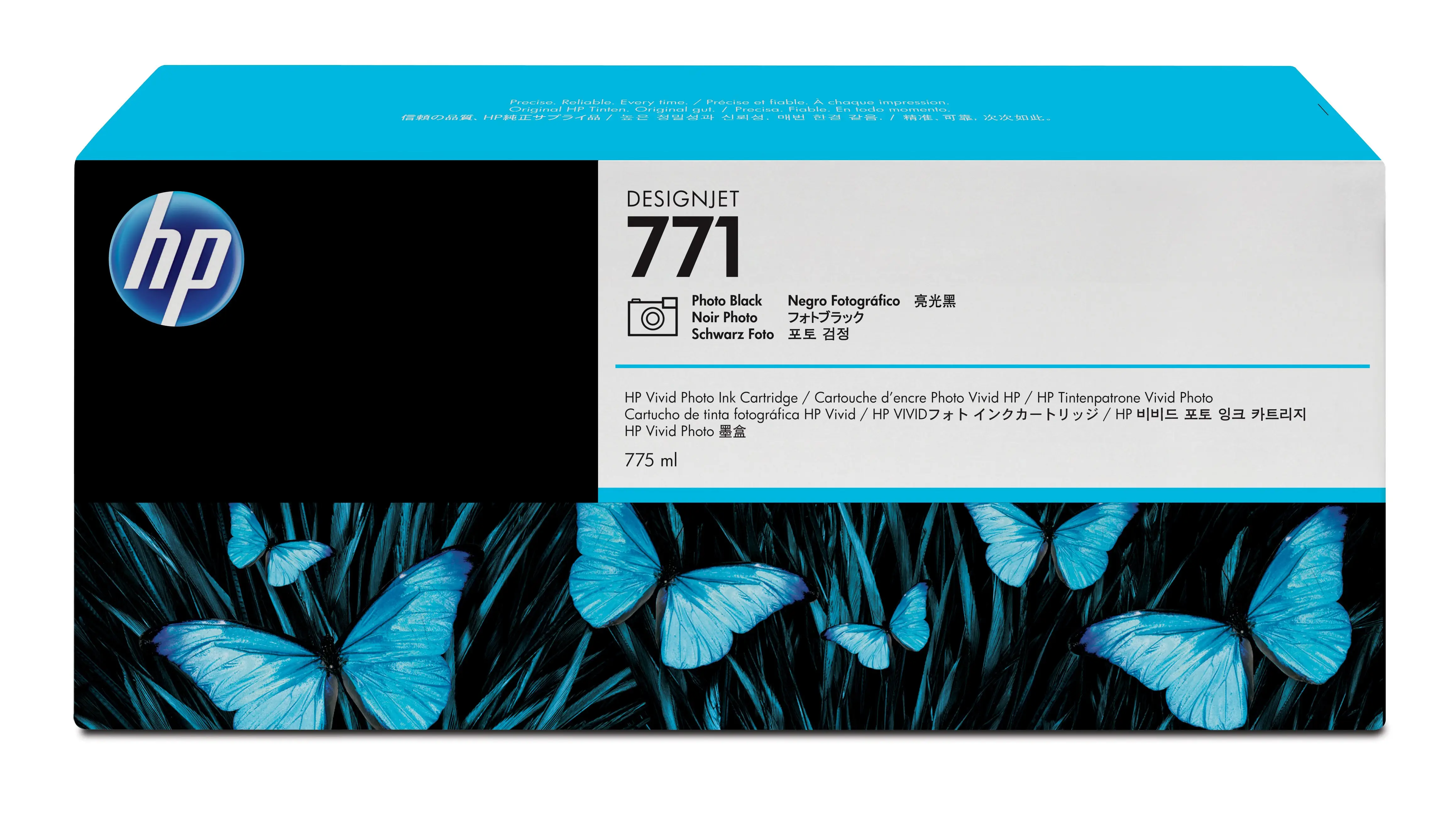 HP 771 775-ml Photo Black DesignJet Ink Cartridge CE043A