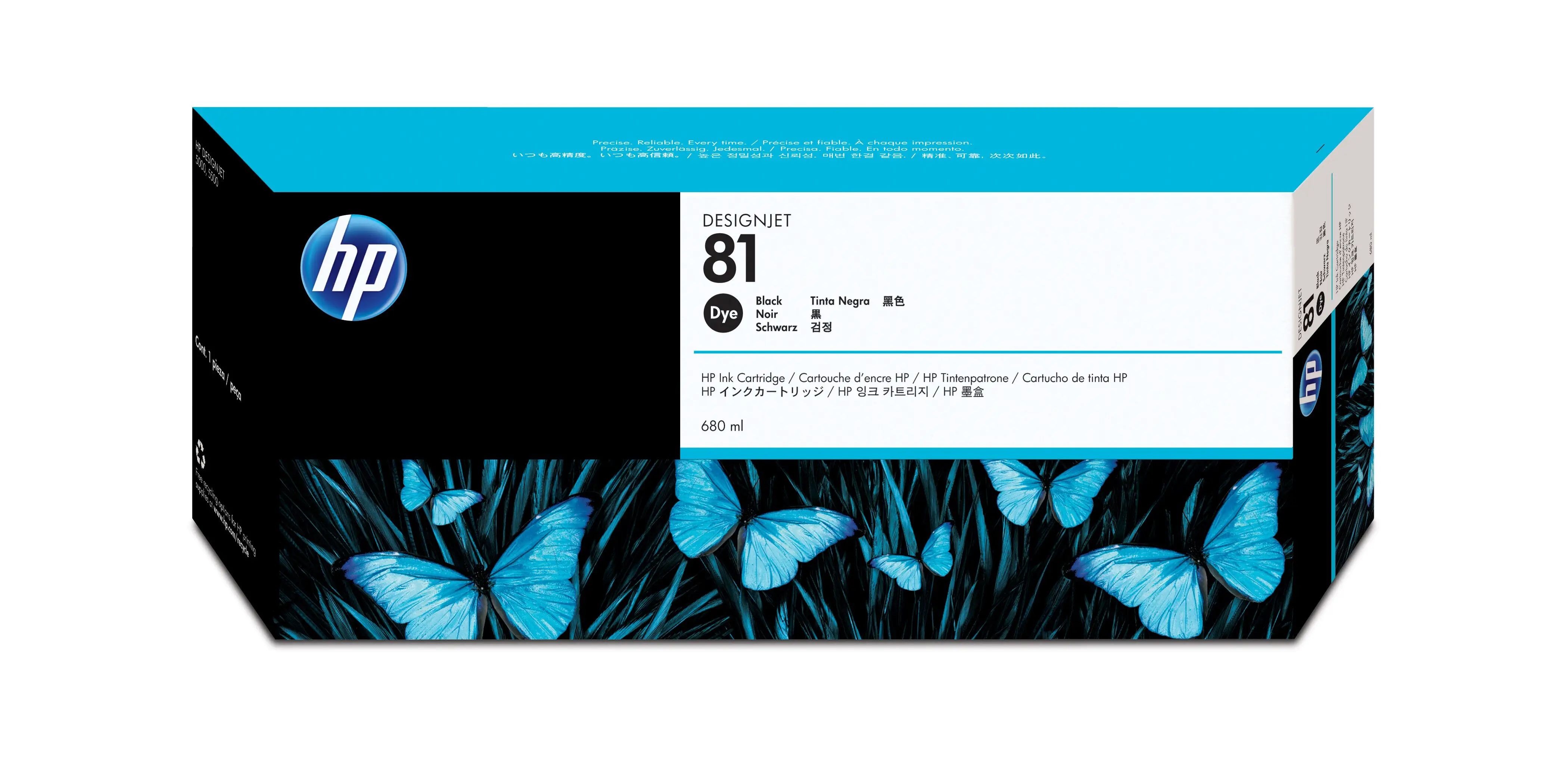 HP 81 680 ml Siyah Boya Mürekkep Kartuşu C4930A