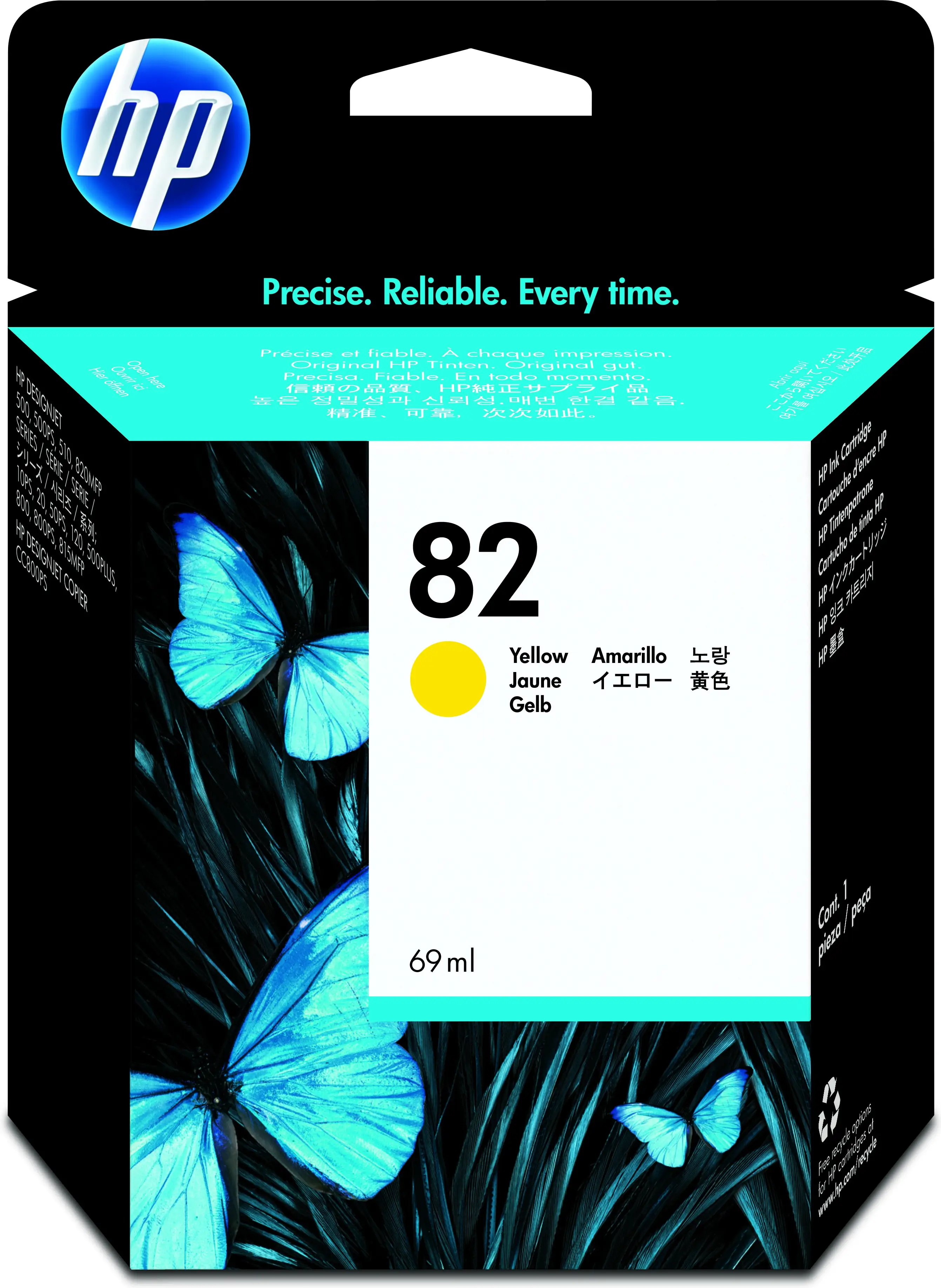 HP 82 69 ml Sarı DesignJet Mürekkep Kartuşu C4913A