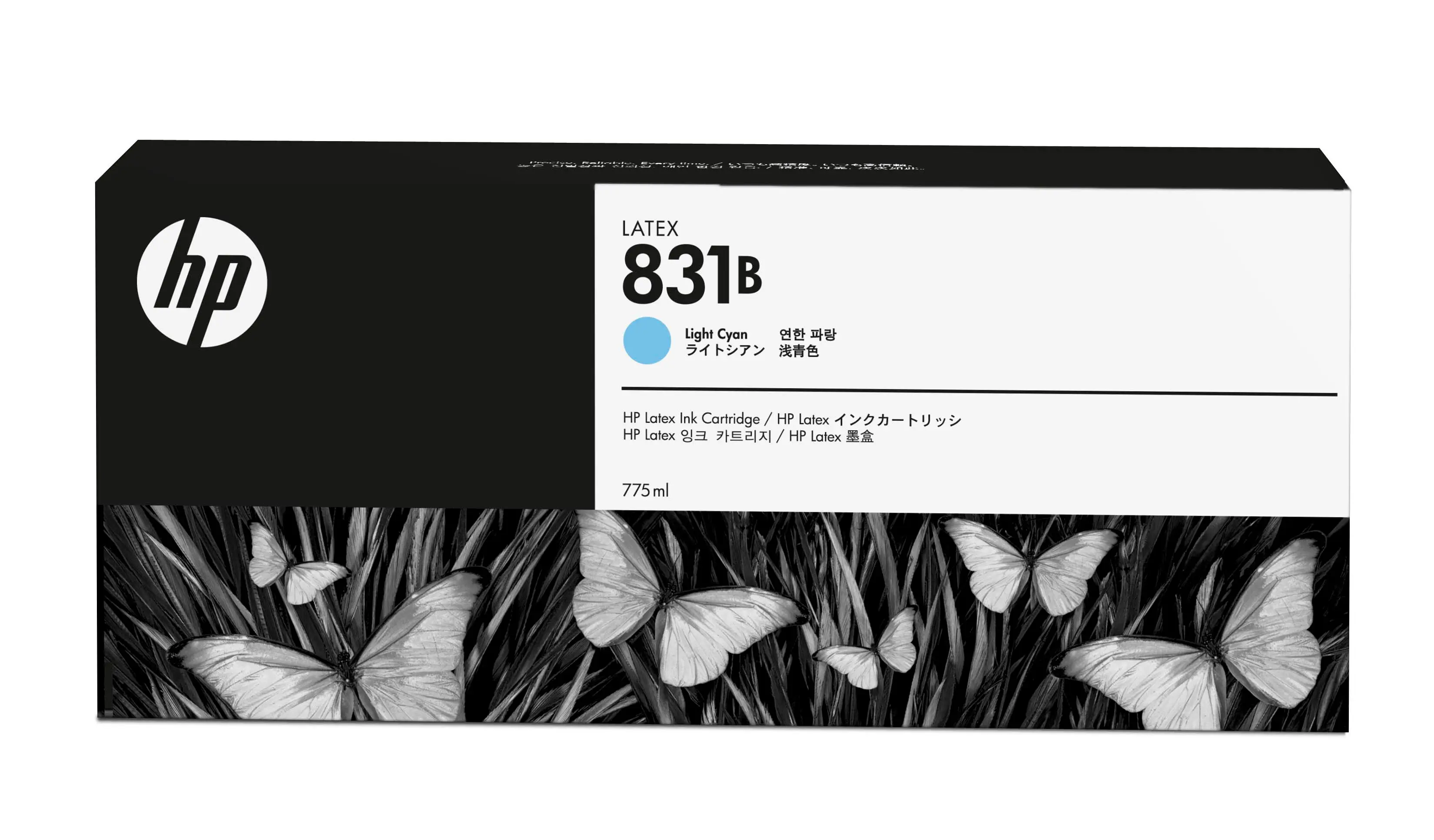 HP 831B 775-ml Light Cyan Latex Ink Cartridge CZ692A