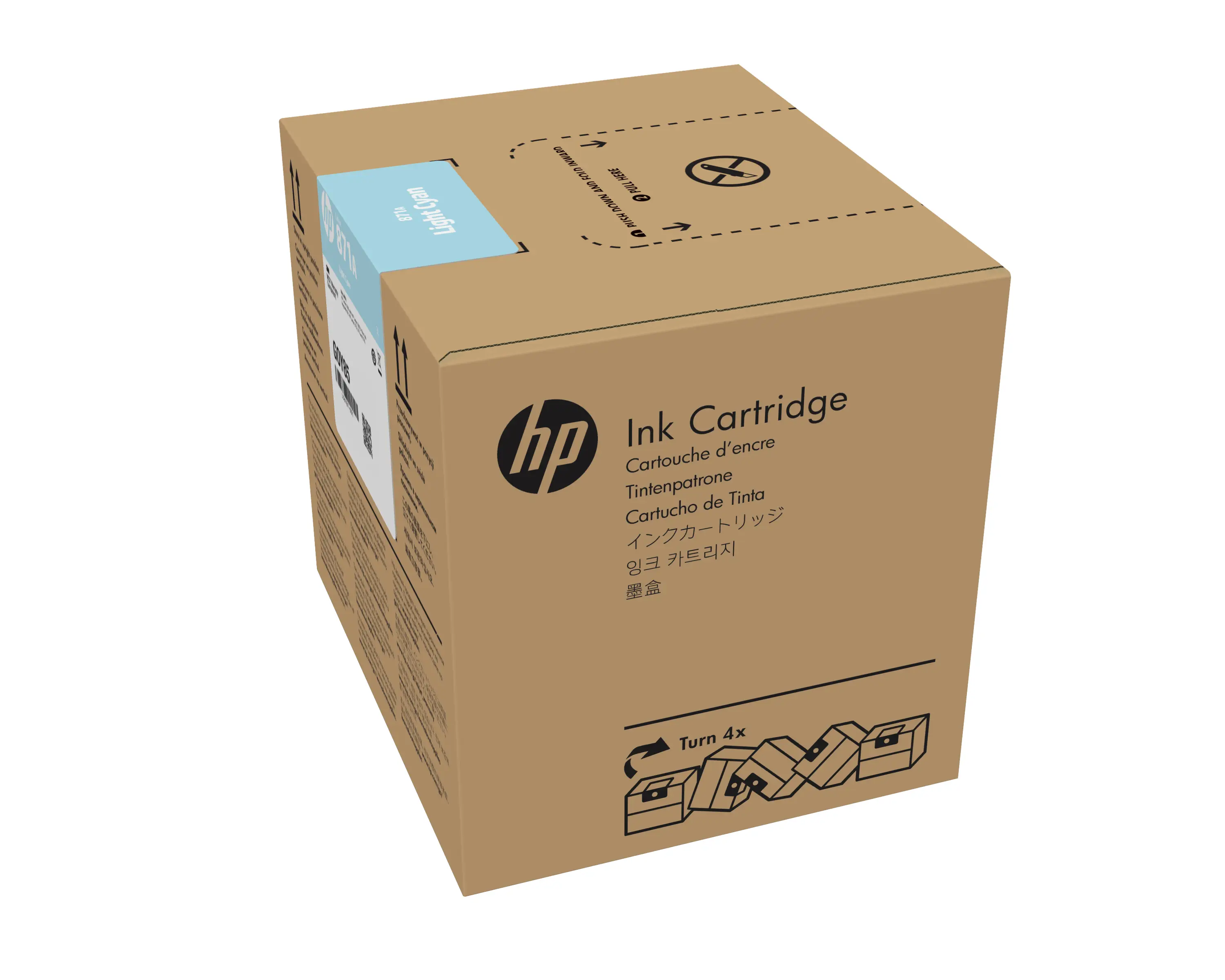 HP 871A 3 litrelik Açık Camgöbeği Latex Mürekkep Kartuşu G0Y83D