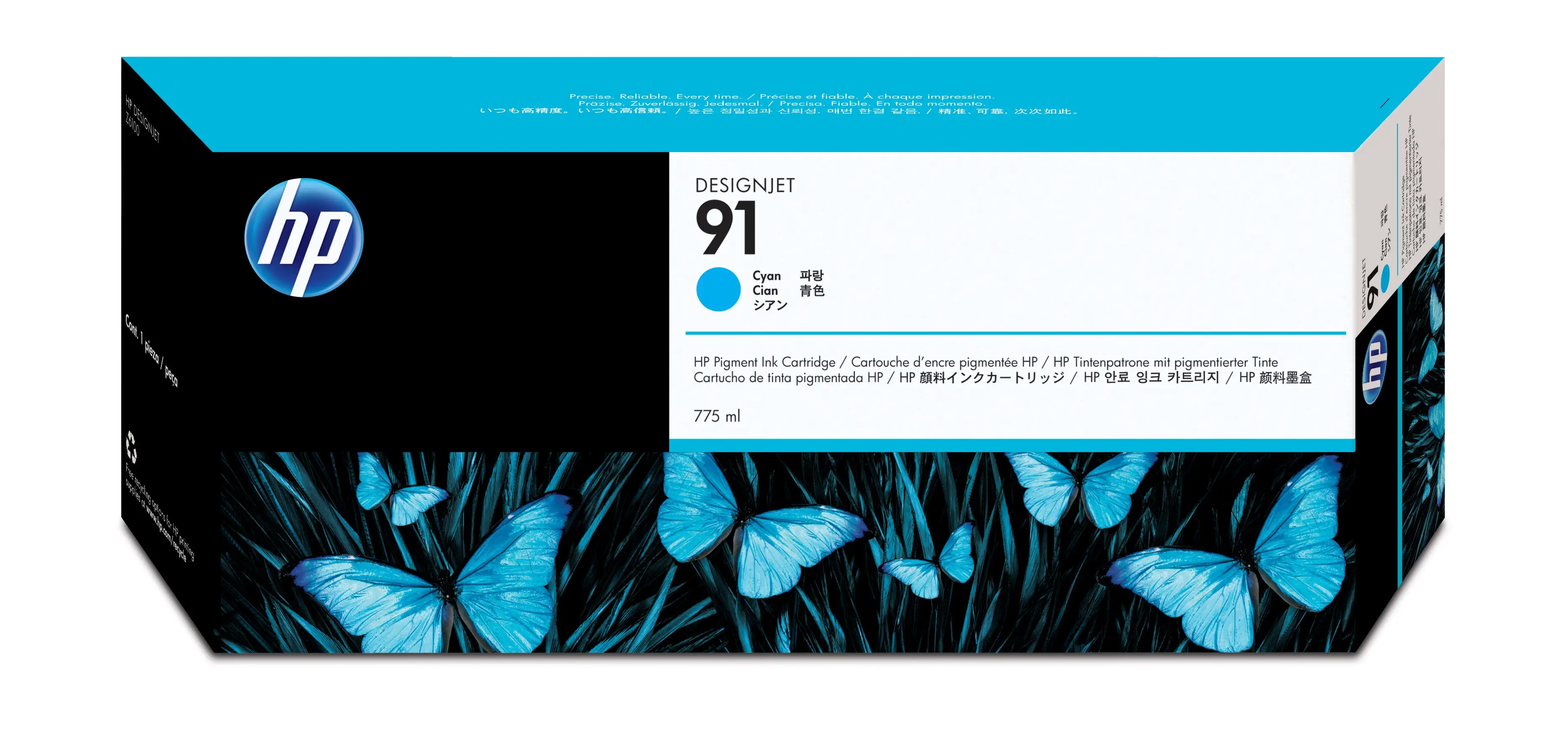 HP 91 775 ml Camgöbeği DesignJet Pigment Mürekkep Kartuşu C9467A
