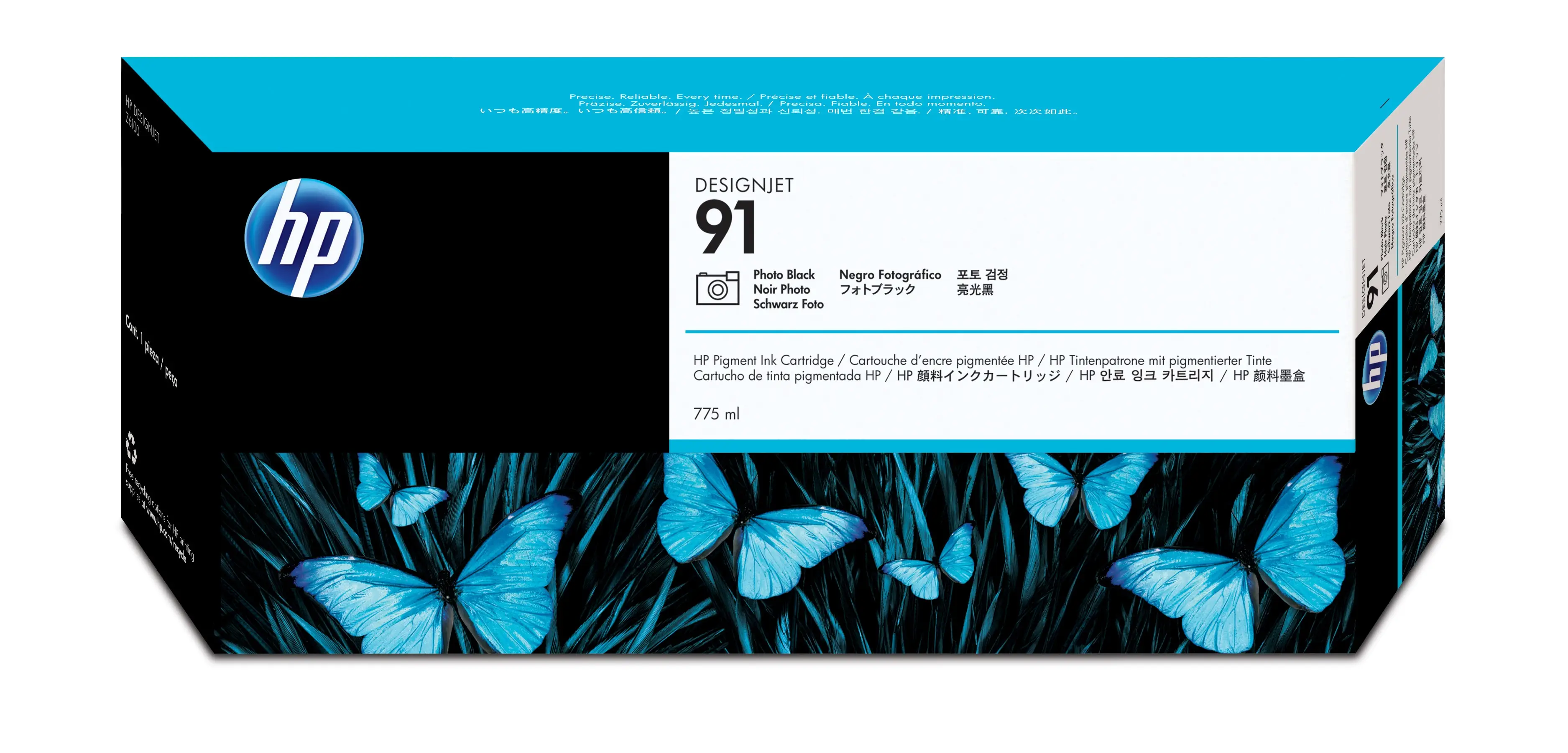 HP 91 775 ml Foto Siyah DesignJet Pigment Mürekkep Kartuşu C9465A