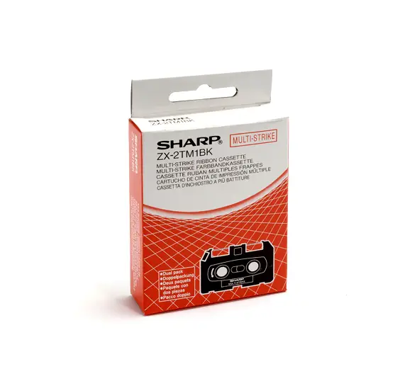 Sharp ZX2TM1BK Multi-Strike Ribbon Cassette ZX-2TM1BK