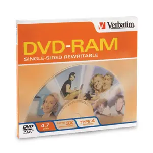 Verbatim DVD-RAM 4.7GB 3X Single-Sided Type 4 Cartridge 95002